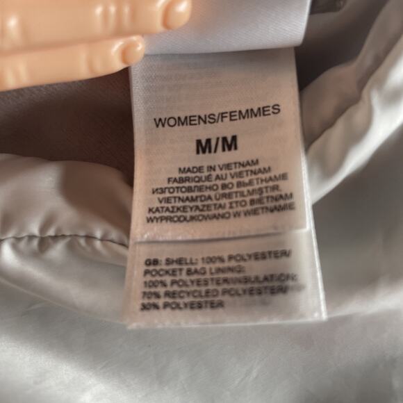 The North Face Women M Mossbud Insulated Reversible Vest Cream Brown Granolagirl - Picture 8 of 10